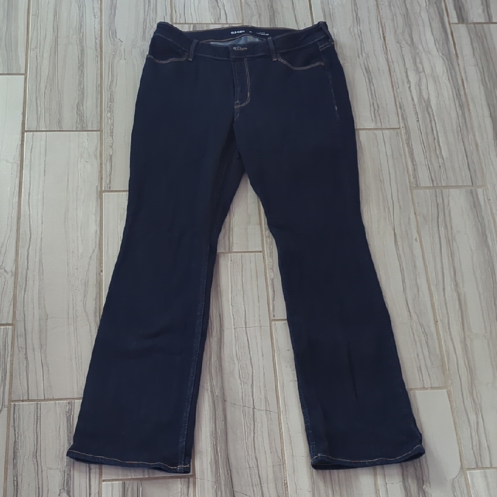Old Navy Women's Dark Blue Boot Cut Jeans
